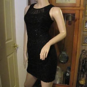 City Studio Black Sequined Dress 5